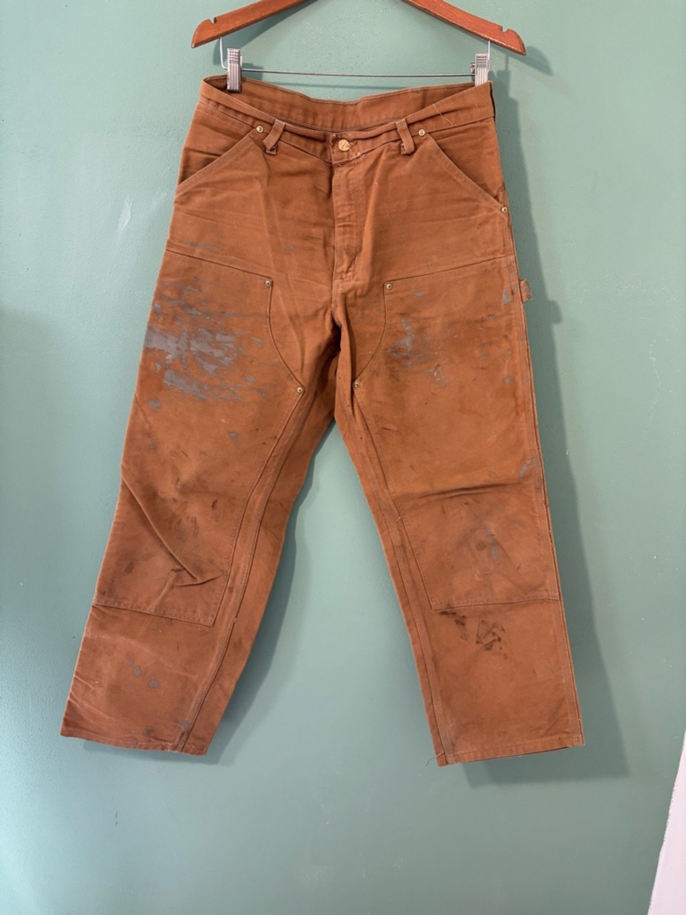 Vintage Cardhardt Men’s Work Pants - Durable Canvas Carpenter